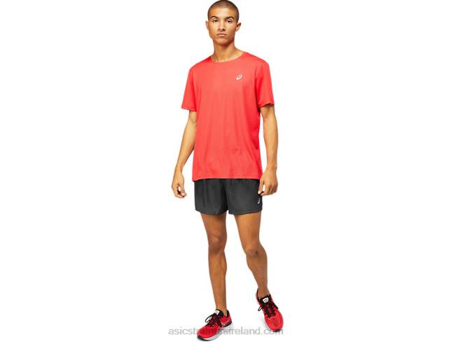 Men\s Ventilate Short Sleeve Top Electric Red Asics XXPD1799