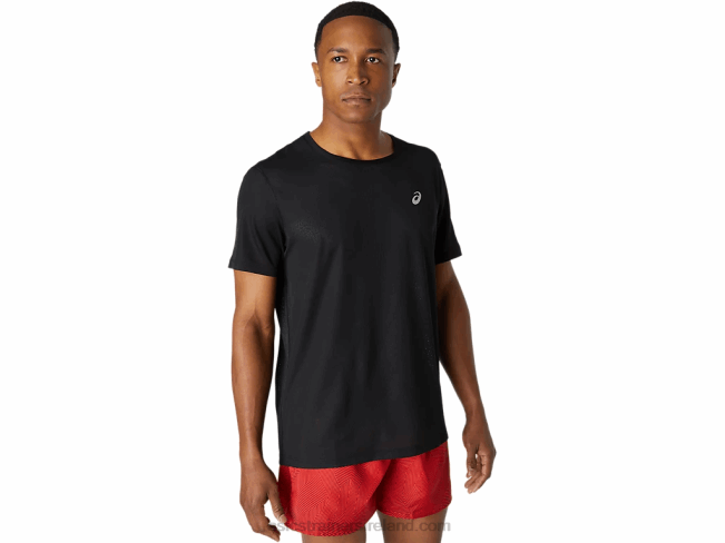 Mens Ventilate Short Sleeve Top Performance Black Asics XXPD1788