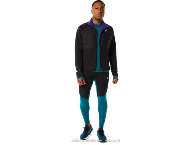 Men\s Winter Run Jacket Performance Black Heather Asics XXPD841