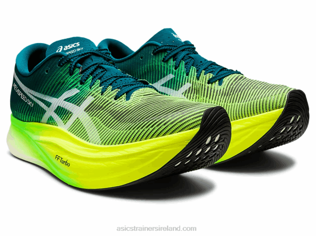 Metaspeed Sky+ Velvet Pine/Safety Yellow Asics XXPD1254