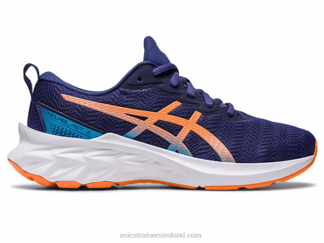 Novablast 2 Grade School Indigo Blue/Sun Peach Asics XXPD4277