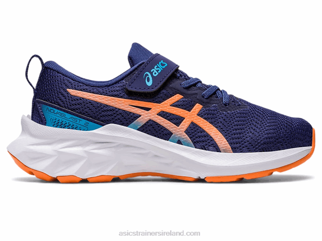 Novablast 2 Pre-School Indigo Blue/Sun Peach Asics XXPD4283