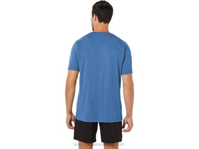 Paintbrush Short Sleeve Tee Azure Asics XXPD1057