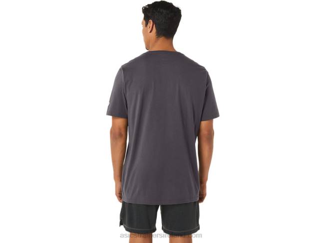 Paintbrush Short Sleeve Tee Dark Grey Heather Asics XXPD158