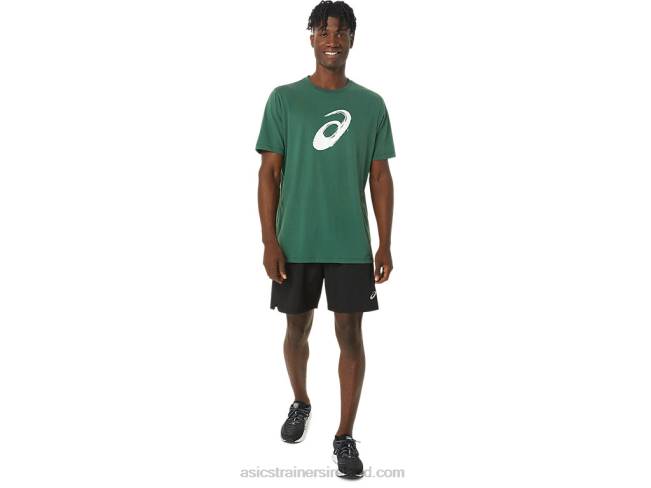 Paintbrush Short Sleeve Tee Hunter Green Asics XXPD879