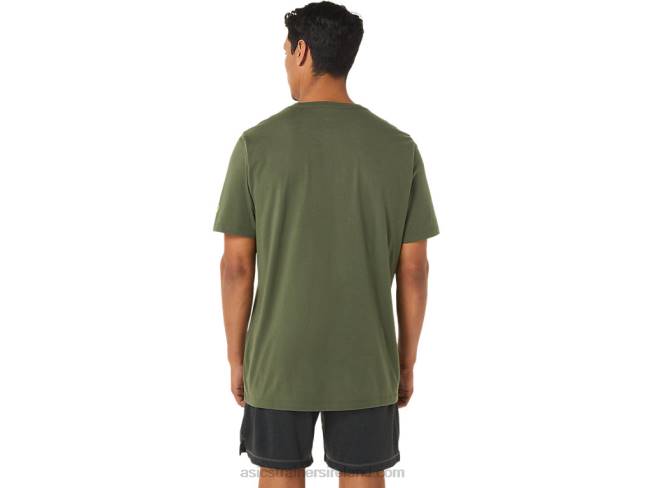 Paintbrush Short Sleeve Tee Olive Canvas Asics XXPD1258