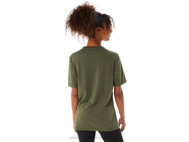 Paintbrush Short Sleeve Tee Olive Canvas Asics XXPD1258