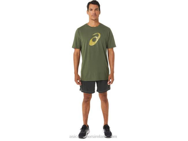 Paintbrush Short Sleeve Tee Olive Canvas Asics XXPD1258