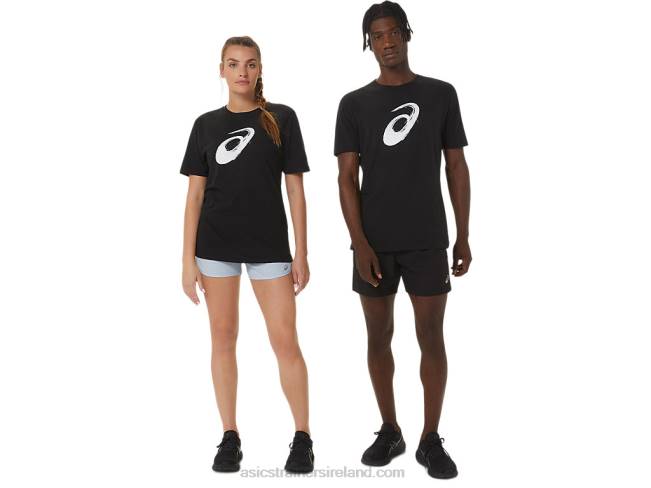 Paintbrush Short Sleeve Tee Performance Black Asics XXPD2075