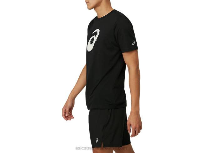 Paintbrush Short Sleeve Tee Performance Black Asics XXPD2075