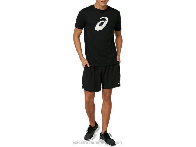 Paintbrush Short Sleeve Tee Performance Black Asics XXPD2075