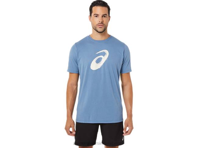 Paintbrush Short Sleeve Tee Storm Blue Asics XXPD1742