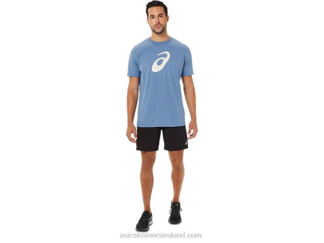 Paintbrush Short Sleeve Tee Storm Blue Asics XXPD1742