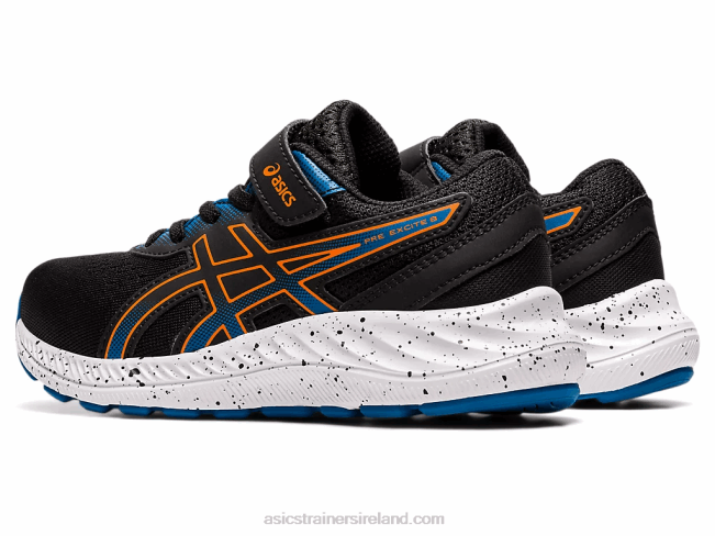 Pre Excite 8 Pre-School Black/Marigold Orange Asics XXPD4532