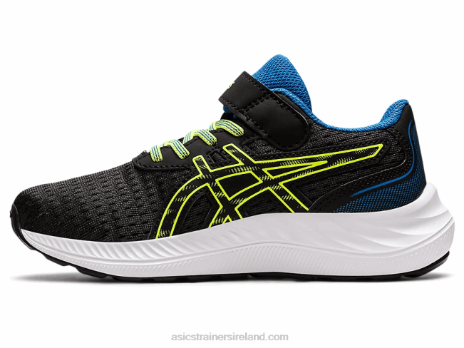 Pre Excite 9 Pre-School Black/Hazard Green Asics XXPD4460