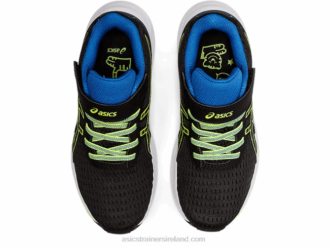 Pre Excite 9 Pre-School Black/Hazard Green Asics XXPD4460