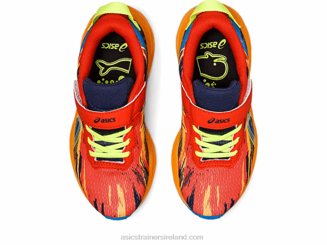 Pre Noosa Tri 13 Pre School Cherry Tomato/Safety Yellow Asics XXPD4347