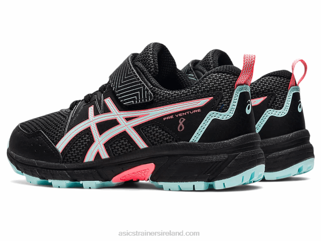 Pre Venture 8 Pre-School Black/Clear Blue Asics XXPD4501