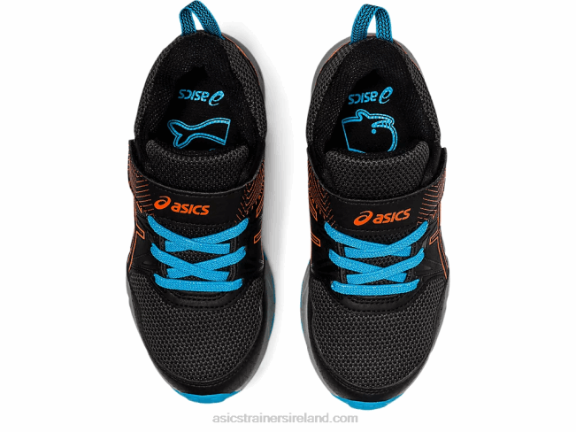 Pre Venture 8 Pre-School Black/Marigold Orange Asics XXPD4502