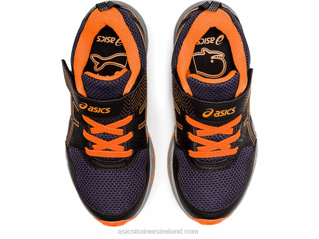 Pre Venture 8 Pre-School Black/Shocking Orange Asics XXPD4488