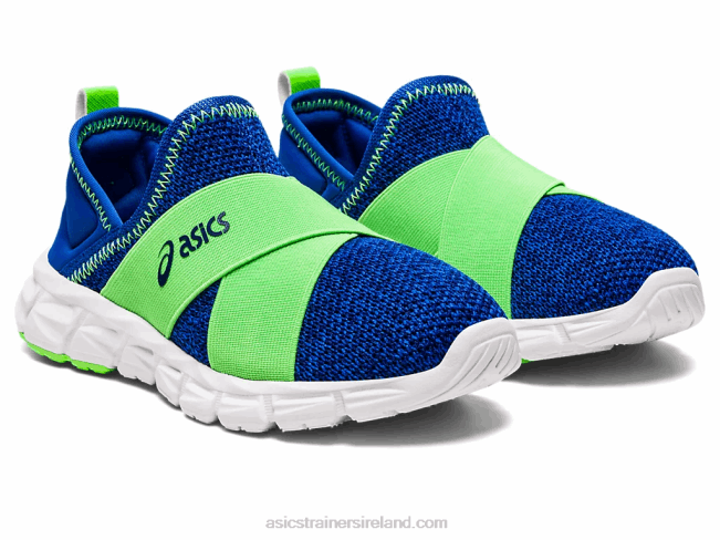 Quantum Lyte Slip-On Pre-School Illusion Blue/Green Gecko Asics XXPD4437