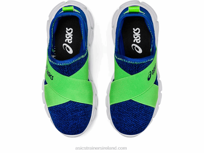 Quantum Lyte Slip-On Pre-School Illusion Blue/Green Gecko Asics XXPD4437