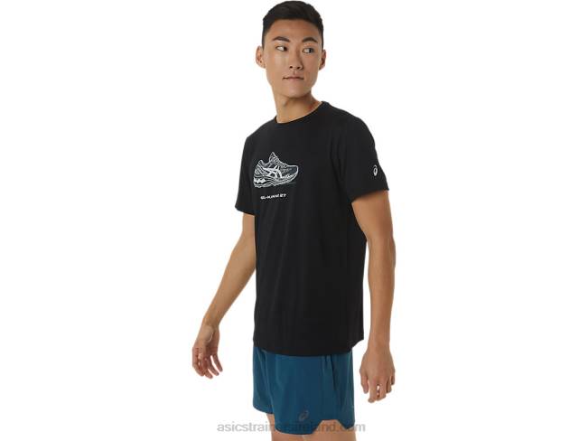 Shoe Graphic Short Sleeve Tee Performance Black Asics XXPD1380