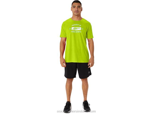 Short Sleeve Property Of Sports Tee Lime Zest Asics XXPD14