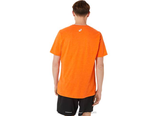 Short Sleeve Property Of Sports Tee Marigold Orange Heather Asics XXPD1269