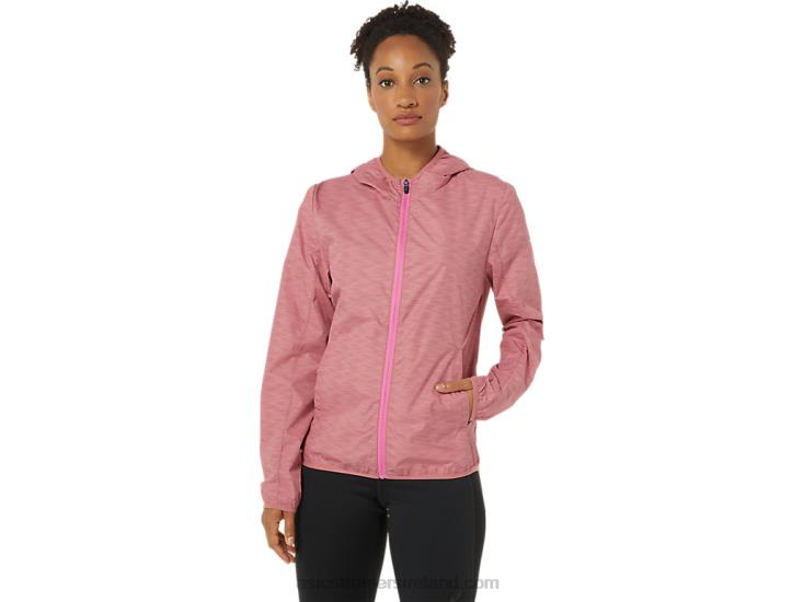 Smokey Rose Spacedye/Dragon Fruit XXPD3858 Asics Womens Packable Jacket