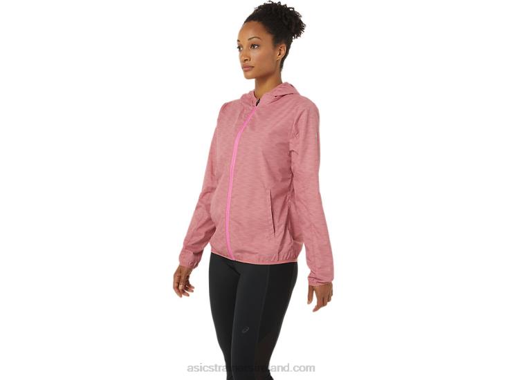 Smokey Rose Spacedye/Dragon Fruit XXPD3858 Asics Women\s Packable Jacket