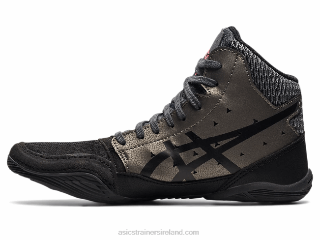 Snapdown 3 Grade School Black/Gunmetal Asics XXPD4515