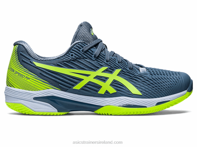 Solution Speed FF 2 Clay Steel Blue/Hazard Green Asics XXPD470