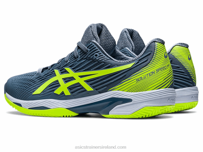 Solution Speed FF 2 Clay Steel Blue/Hazard Green Asics XXPD470