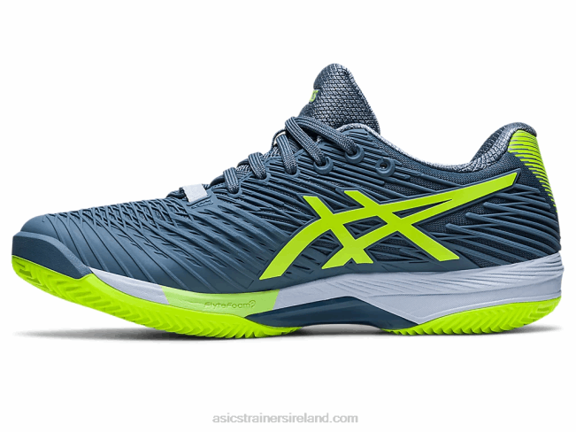 Solution Speed FF 2 Clay Steel Blue/Hazard Green Asics XXPD470