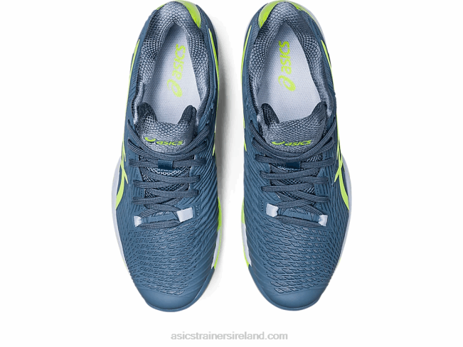 Solution Speed FF 2 Clay Steel Blue/Hazard Green Asics XXPD470