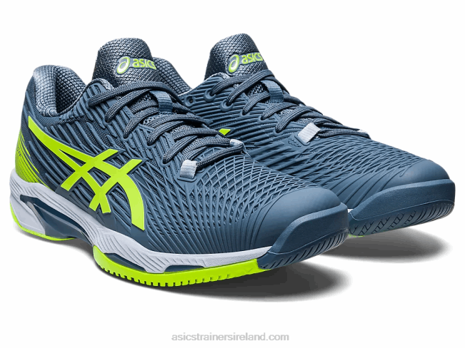 Solution Speed FF 2 Steel Blue/Hazard Green Asics XXPD345