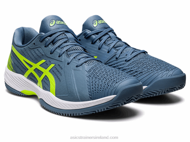 Solution Swift FF Clay Steel Blue/Hazard Green Asics XXPD514