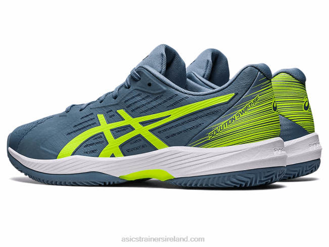 Solution Swift FF Clay Steel Blue/Hazard Green Asics XXPD514