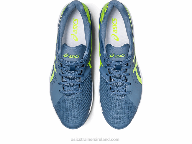 Solution Swift FF Clay Steel Blue/Hazard Green Asics XXPD514