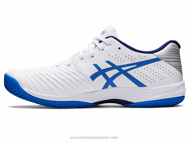 Solution Swift FF Clay White/Electric Blue Asics XXPD1107