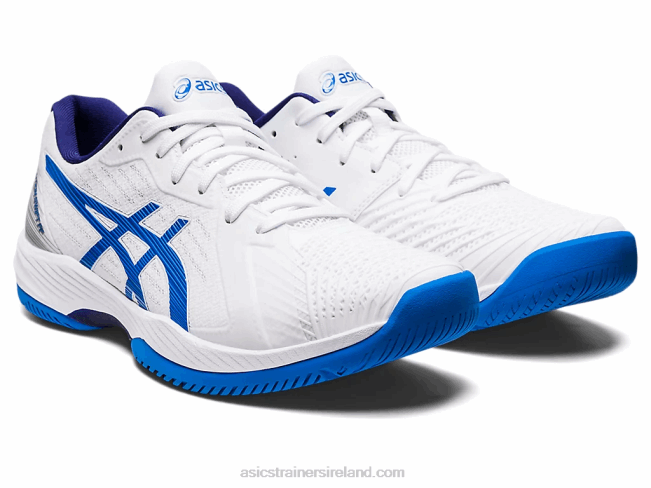 Solution Swift FF White/Electric Blue Asics XXPD1130