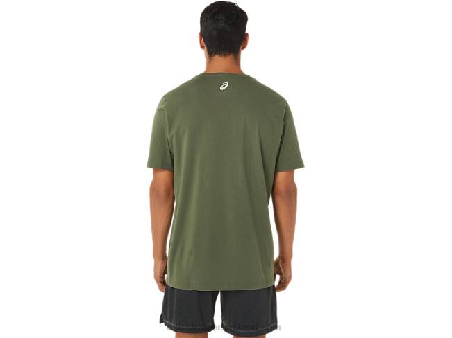 Spiral A Track And Field Tee Olive Canvas Asics XXPD1267