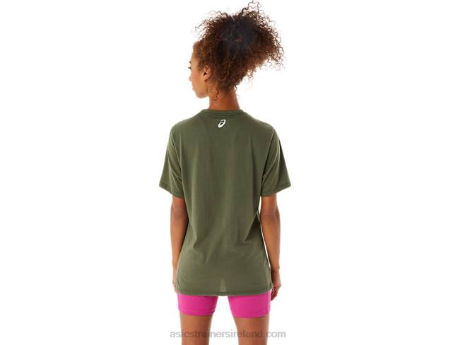 Spiral A Track And Field Tee Olive Canvas Asics XXPD1267