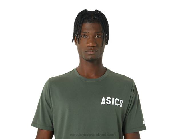 Stripes Sunrise Tee Olive Canvas Asics XXPD787