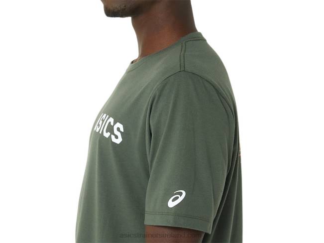 Stripes Sunrise Tee Olive Canvas Asics XXPD787