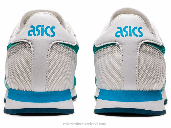 Tiger Runner Grade School White/Baltic Jewel Asics XXPD4479