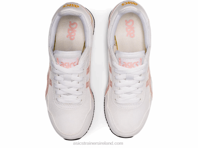 Tiger Runner Grade School White/Ginger Peach Asics XXPD4450