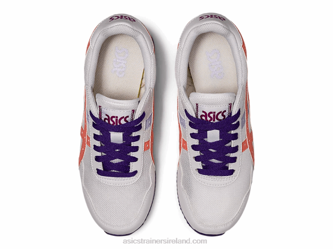 Tiger Runner Grade School White/Guava Asics XXPD4499