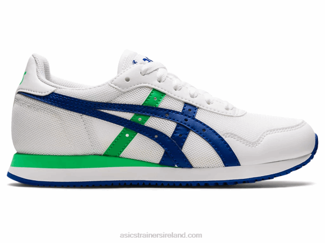 Tiger Runner Grade School White/Monaco Blue Asics XXPD4500